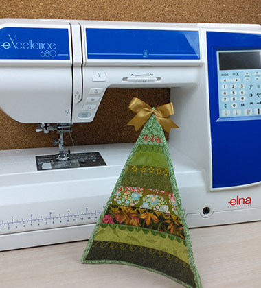 Мастер-класс «Текстильная ёлка», выполненный на компьютерной швейной машине Elna eXcellence 680
