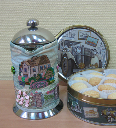 Мастер-класс «Чехол на френч пресс», выполненный на Elna eXpressive 830 и ELNA eXcellence 680