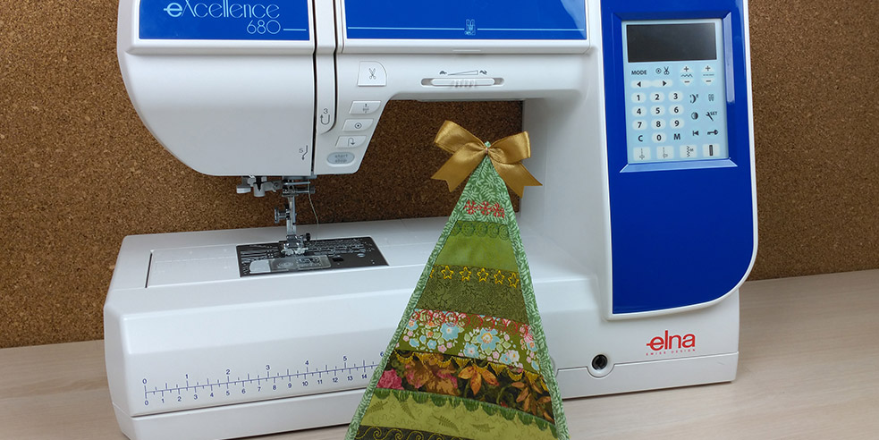 Мастер-класс «Текстильная ёлка», выполненный на компьютерной швейной машине Elna eXcellence 680