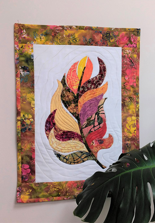 Мастер-класс «Декоративное панно «Перо», выполненный на швейной машине Elna eXperience 560