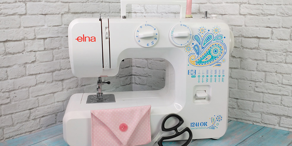 Мастер-класс «Конвертик с сердечком», выполненный на электромеханической швейной машине Elna 1241OK