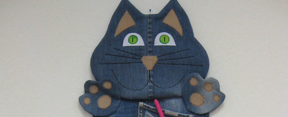 Мастер-класс «Саше КОТ», выполненный на Elna eXpressive 830 и Elna 3210 Jeans