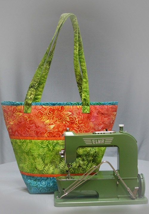 Мастер-класс «Пляжная сумка», выполненный на швейной машине Elna 1, которой уже 75 лет!