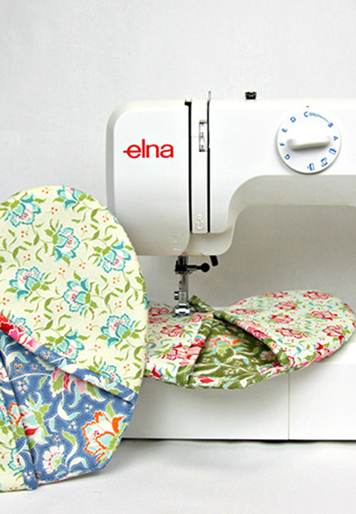 Мастер-класс «Прихватка — Сердечко», выполненный на швейной машине Elna 1241OK