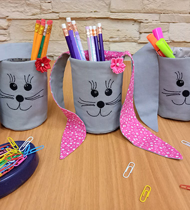 Мастер-класс «Зайка-помогайка», выполненный на компьютерной швейной машине Elna eXperience 450 