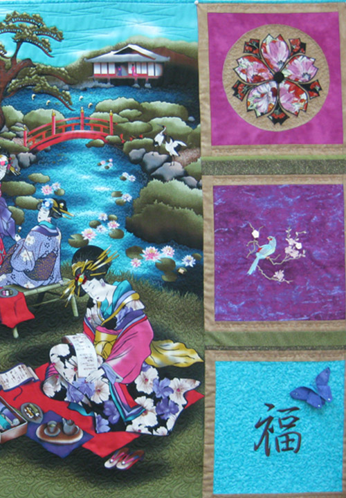 Мастер-класс панно в японском стиле «Счастье»