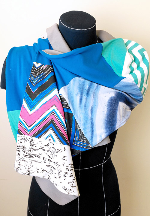 Мастер-класс «Трикотажный шарф» на оверлоке Elna Extend 664PRO