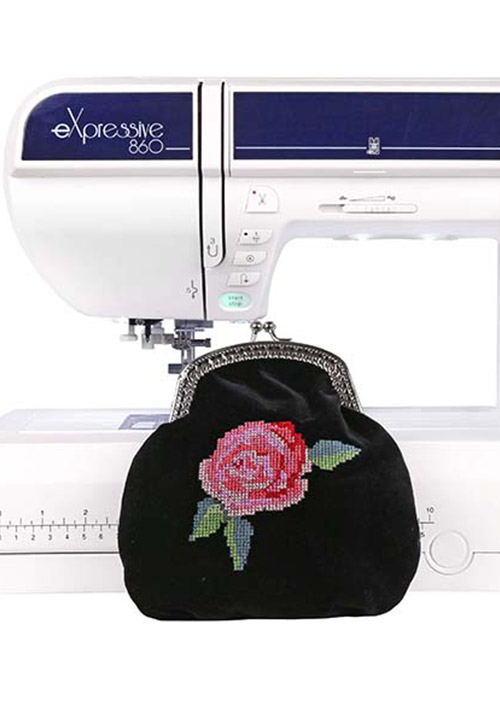 Мастер-класс «Косметичка», выполненный на швейно-вышивальной машине Elna 860