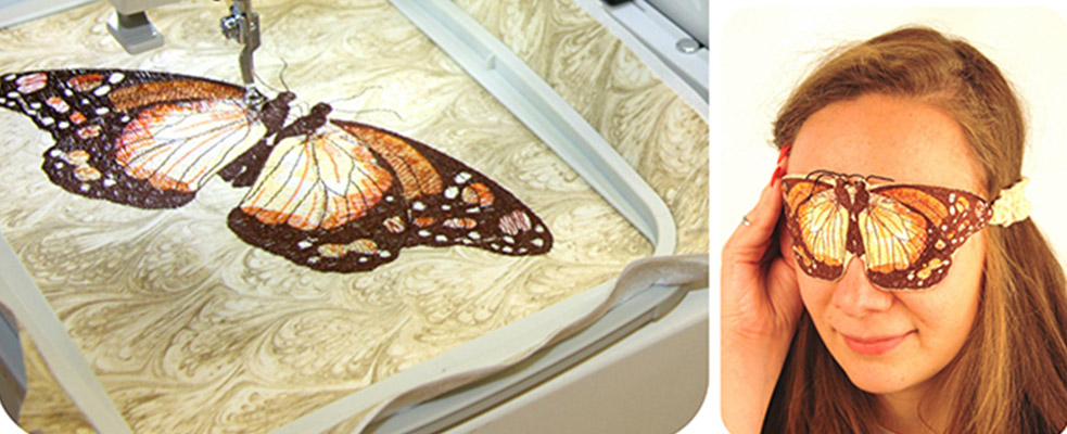 Мастер-класс «Маска для сна», выполненный на Elna eXperience 540S и на Elna eXpressive 830