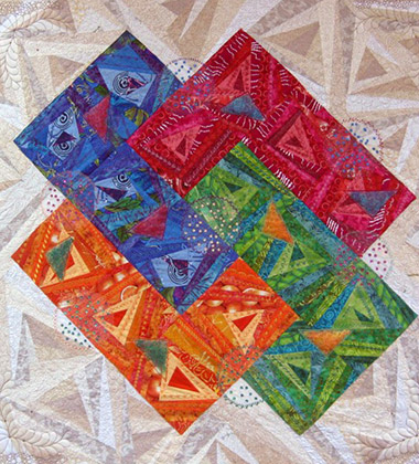 Мастер-класс «Калейдоскоп», выполненный на швейной машине Elna eXcellence 720PRO 