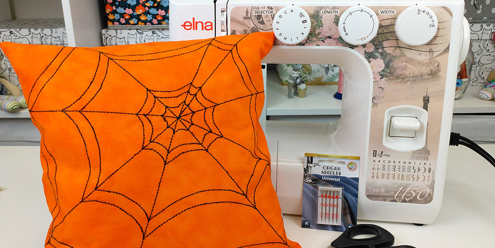 Мастер-класс «Декоративная наволочка» на электромеханической швейной машине Elna 1150
