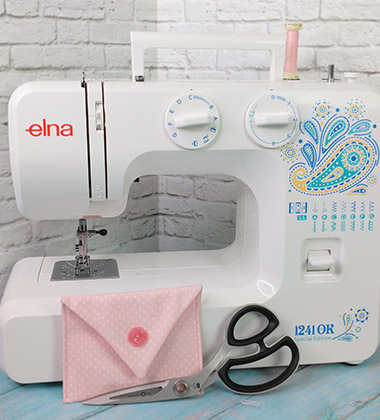 Мастер-класс «Конвертик с сердечком», выполненный на электромеханической швейной машине Elna 1241OK 