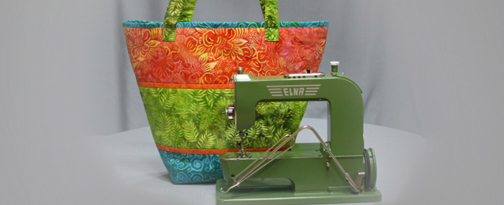 Мастер-класс «Пляжная сумка», выполненный на швейной машине Elna 1, которой уже 75 лет!