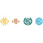 Монограммы в 2-3 буквы
